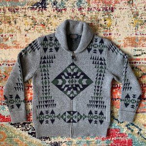 Pendleton Basket Maker Zip Cardigan Mens XS NWOT